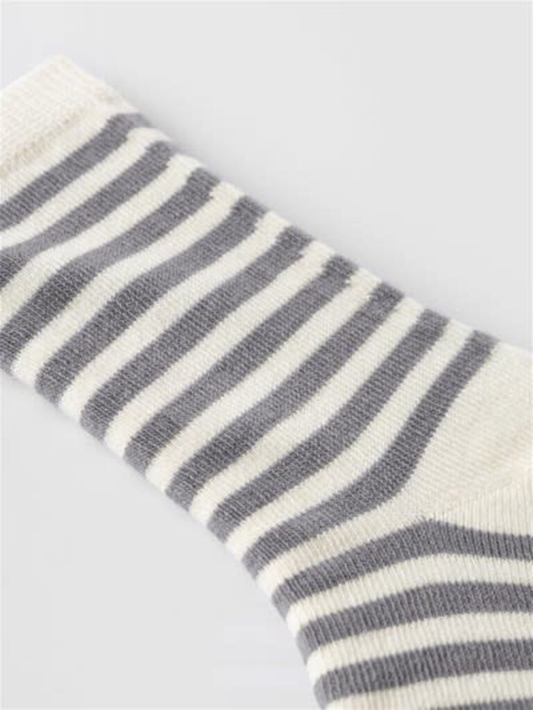 Lil' Atelier Lil Atelier - Love Stripe sock Silver Filigree