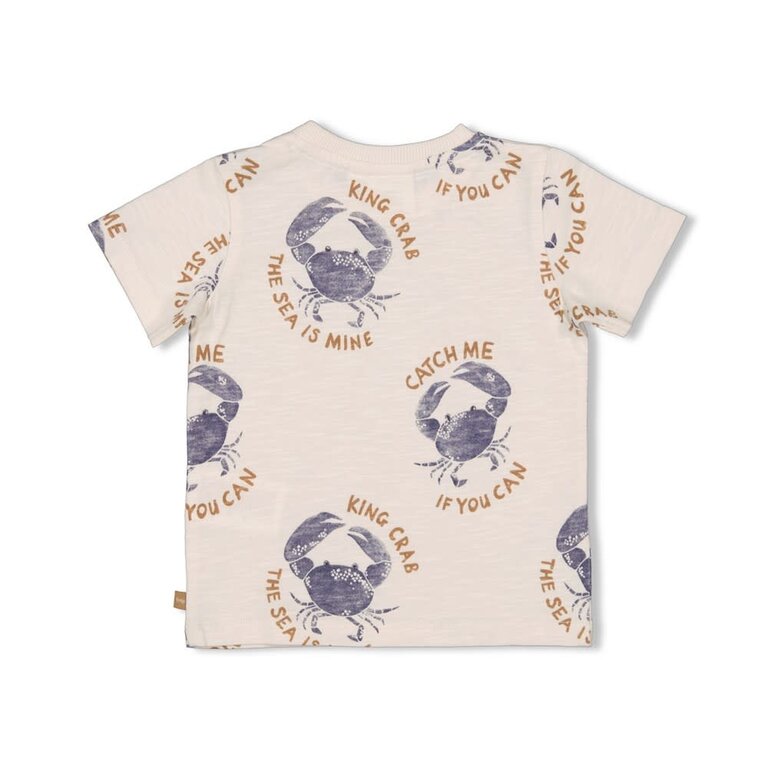 Feetje Feetje - krab all over shirt offwhite