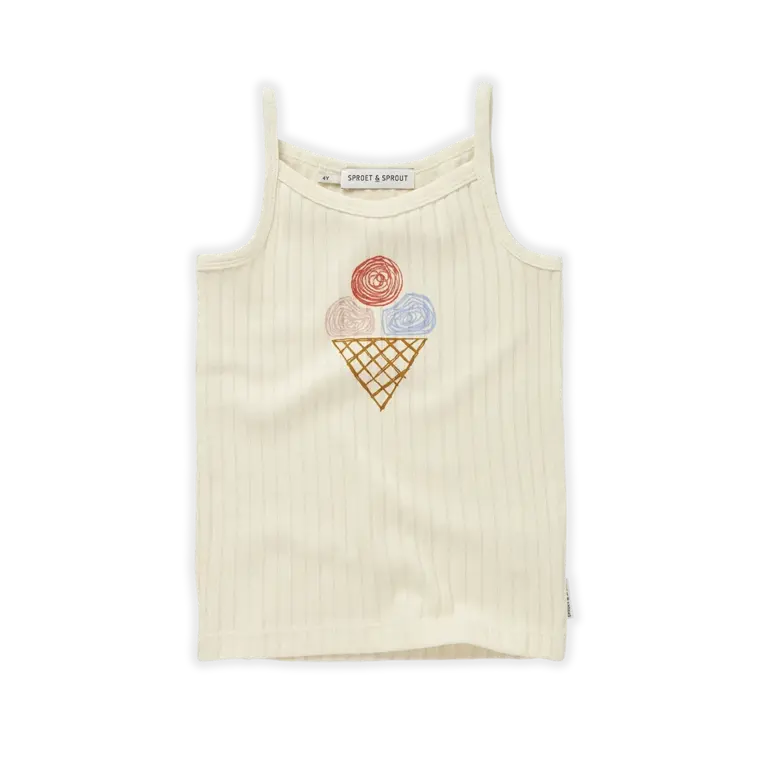 Sproet & Sprout Sproet & Sprout - STRAP TOP GIRLS ICE CREAM
