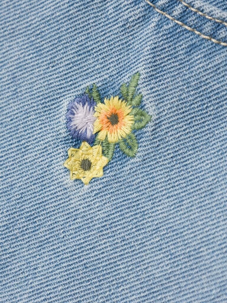 Name It Name it - Rose Flower straight jeans blue denim