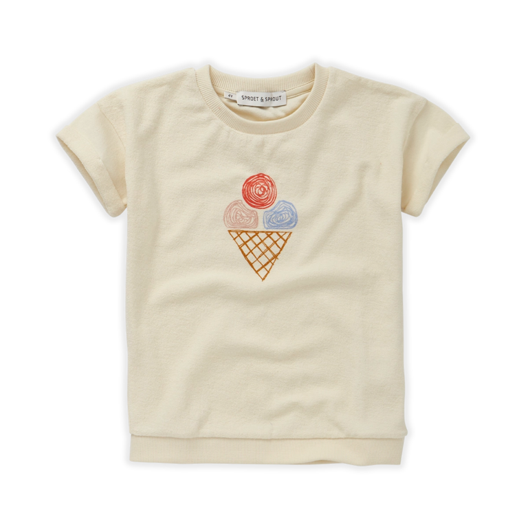 Sproet & Sprout Sproet & Sprout - SWEATSHIRT SHORTSLEEVE ICE CREAM