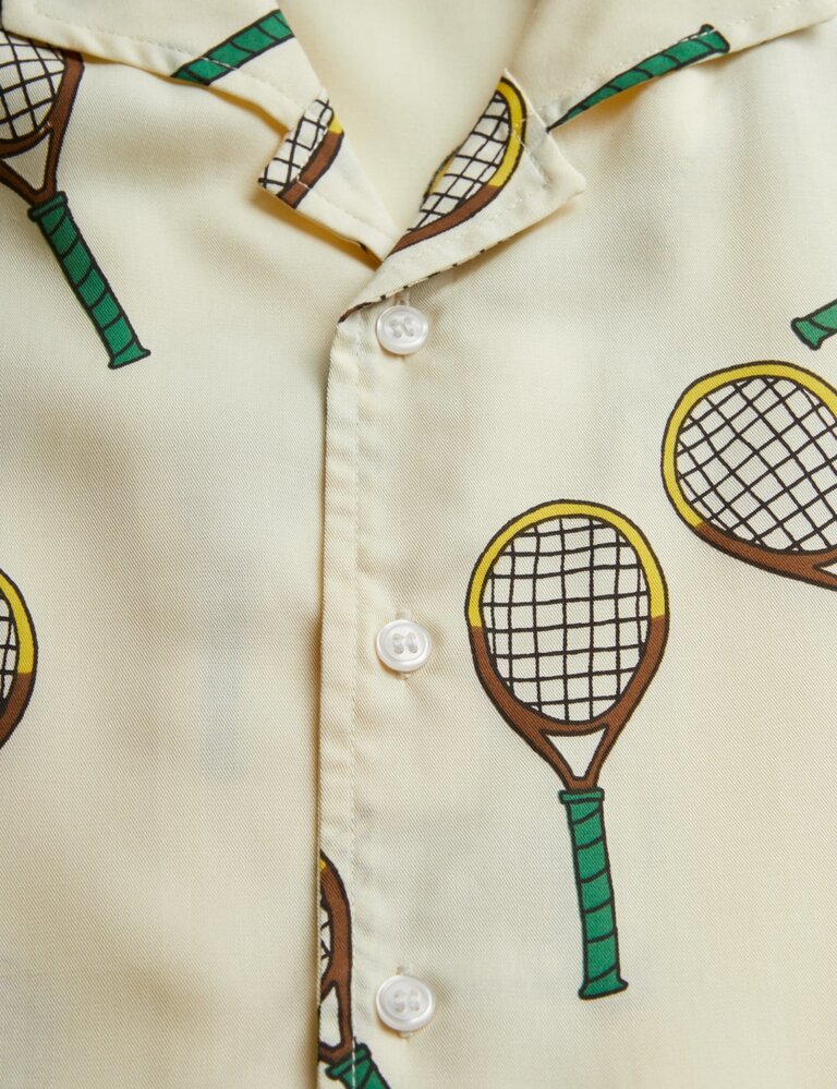 mini rodini Mini rodini -Tennis aop woven ss shirt