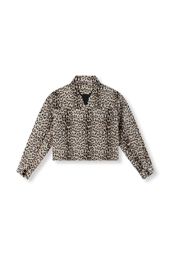 Alix the label Alix mini - Leopard cropped blouse animal