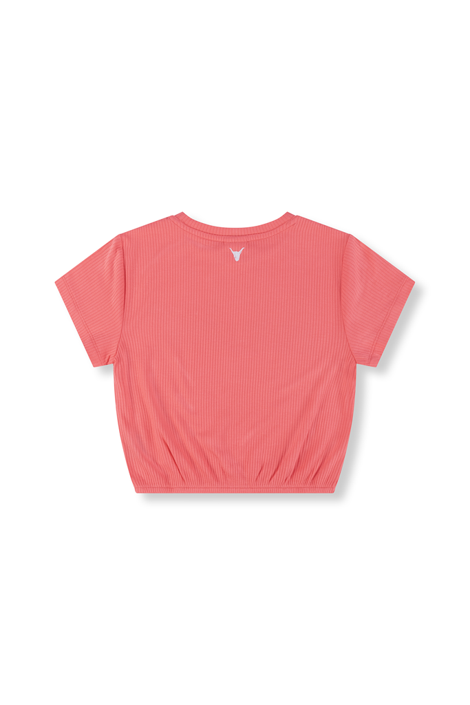 Alix the label Alix mini - Cropped  ALIX t-shirt Coral