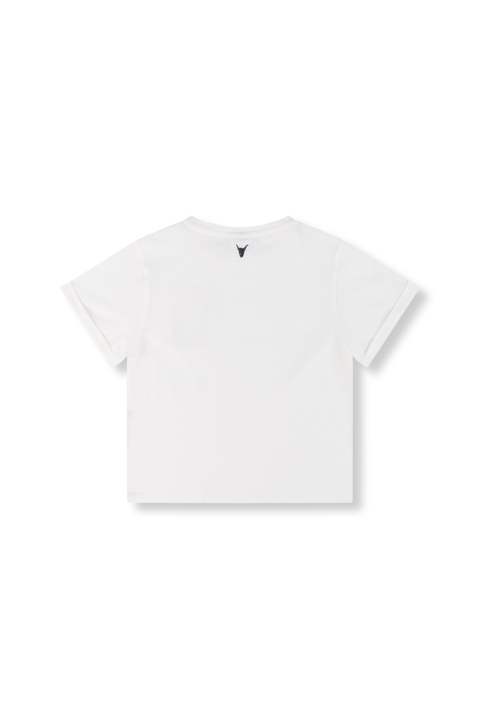 Alix the label Alix mini - T-shirt chest pocket White