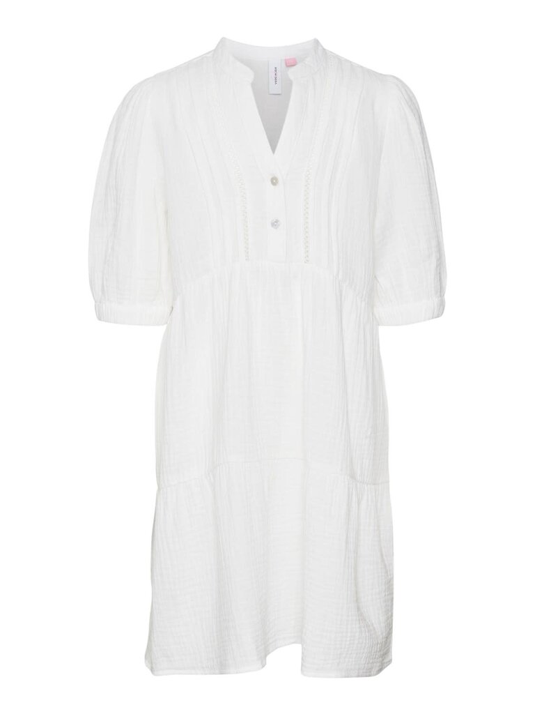 Vero moda girl Vero moda -NATALI 2/4 LACE SHORT DRESS  WHITE