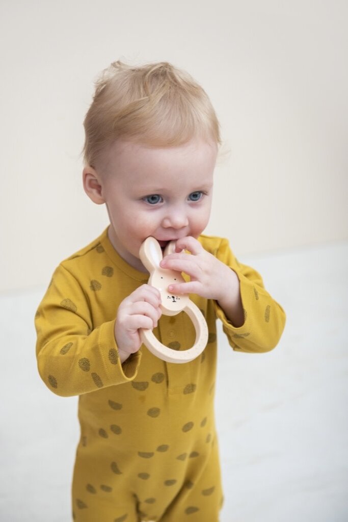 Trixie Natural rubber round teether - Mrs. Rabbit