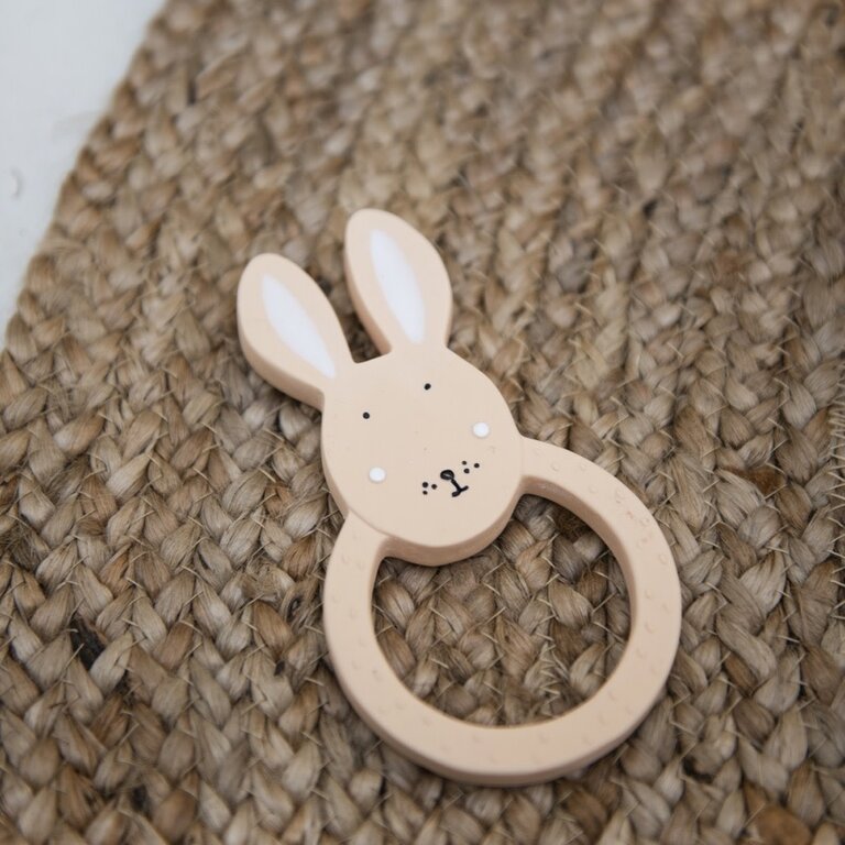 Trixie Natural rubber round teether - Mrs. Rabbit