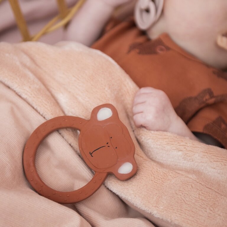 Trixie Natural rubber round teether - Mr. Monkey