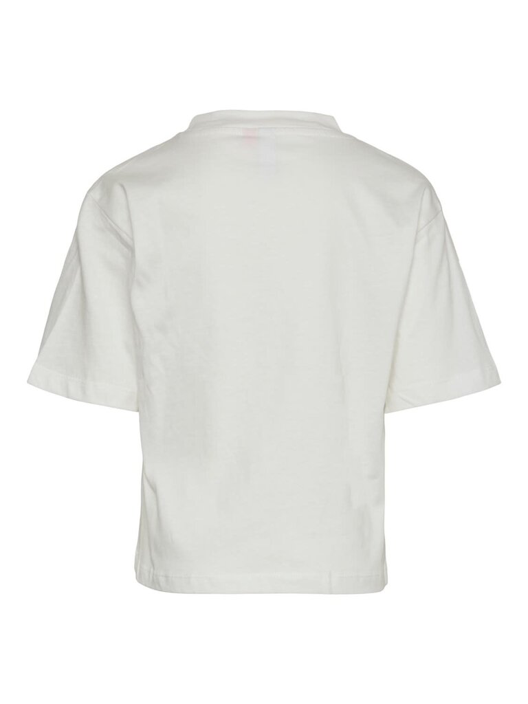 Vero moda girl Vero Moda - Cherry oversized T-shirt White