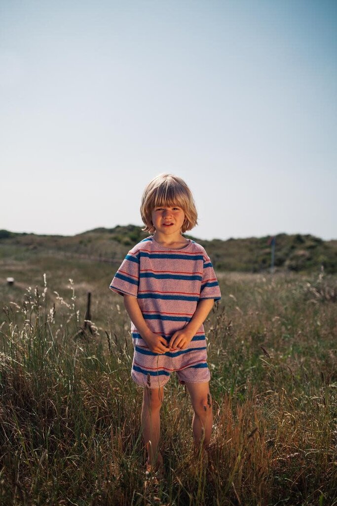 Daily Brat Daily brat -Striped towel shorts breezy lilac