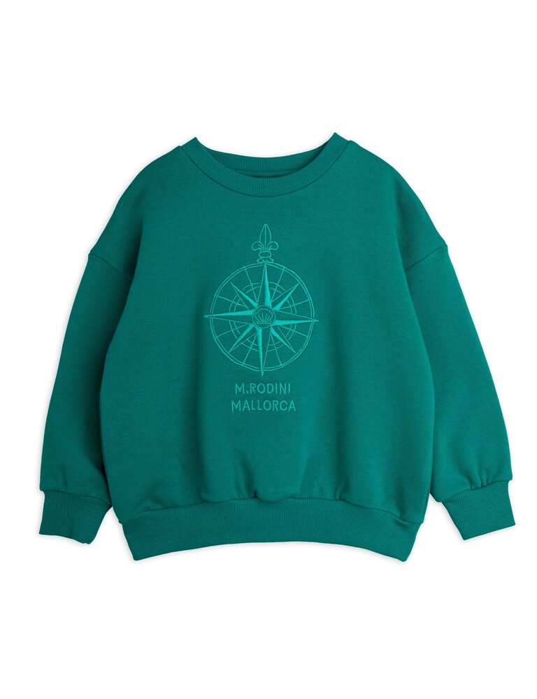 mini rodini Mini rodini -Compass emb sweatshirt Green