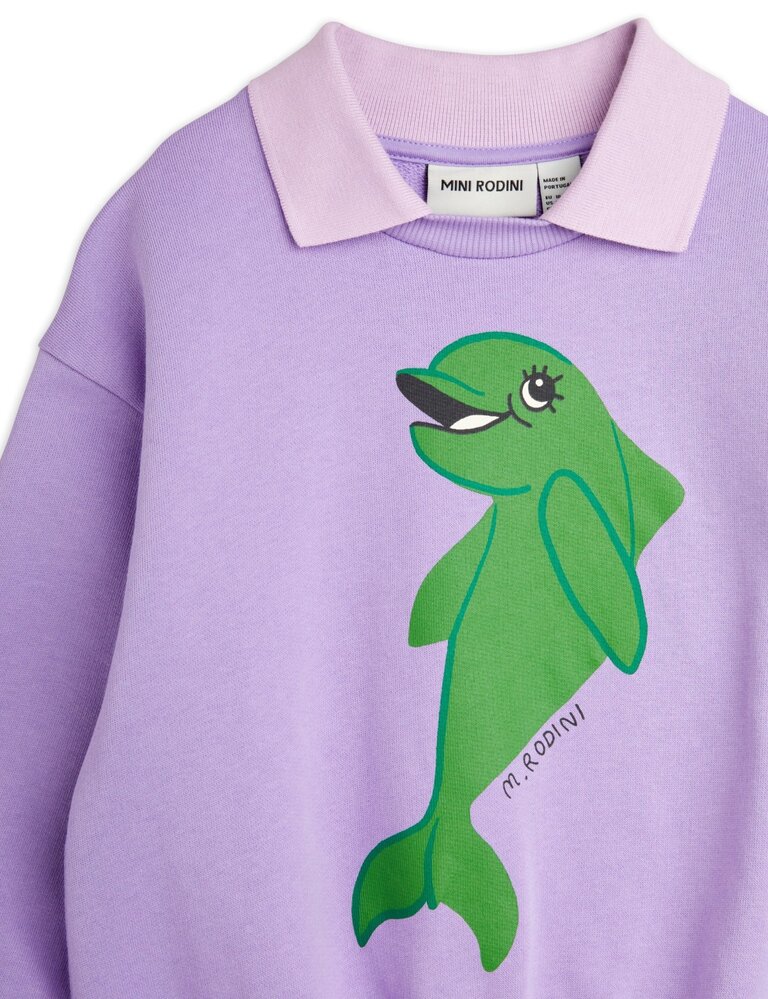 mini rodini Mini Rodini -Dolphin sp collar sweatshirt