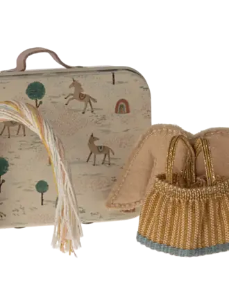 Maileg Maileg - Fairy clothes in suitcase, little sister mouse Maileg Maileg - Fairy clothes in suitcase, little sister mouse
