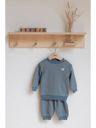 Feetje Feetje - Pyjama wafel Ijsblauw Feetje Feetje - Pyjama wafel Ijsblauw