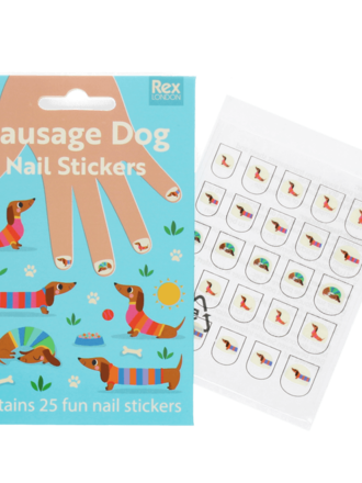 rex london Rex London - Children's nail stickers - sausage dog