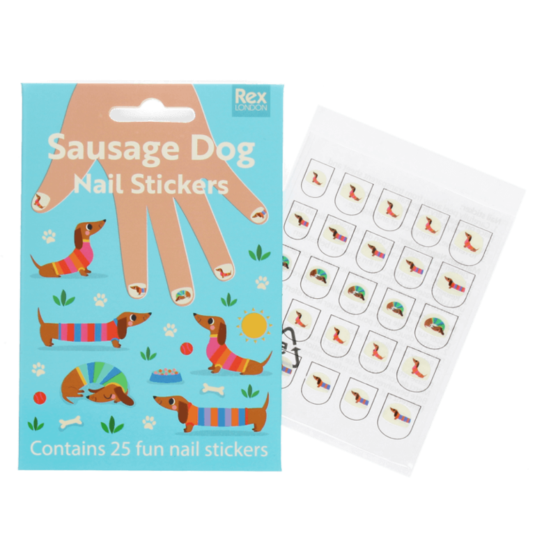 rex london Rex London - Children's nail stickers - sausage dog