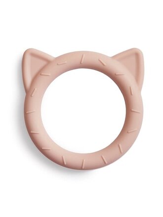 Mushie MUSHIE - TEETHER CAT - BLUSH