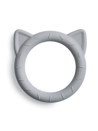Mushie MUSHIE - TEETHER CAT - STONE Mushie MUSHIE - TEETHER CAT - STONE
