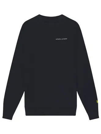Lyle & Scott Lyle&Scott - script crew neck dark navy