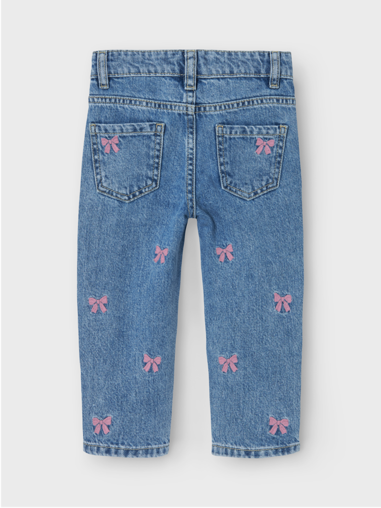 Name It Name it - Bella mom jeans med blue strikjes