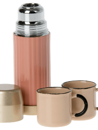 Maileg Maileg -Thermos and cups - Soft coral Maileg Maileg -Thermos and cups - Soft coral