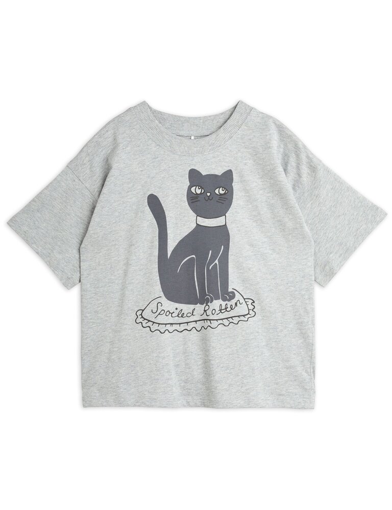 mini rodini Mini rodini -Cat sp ss tee Grey