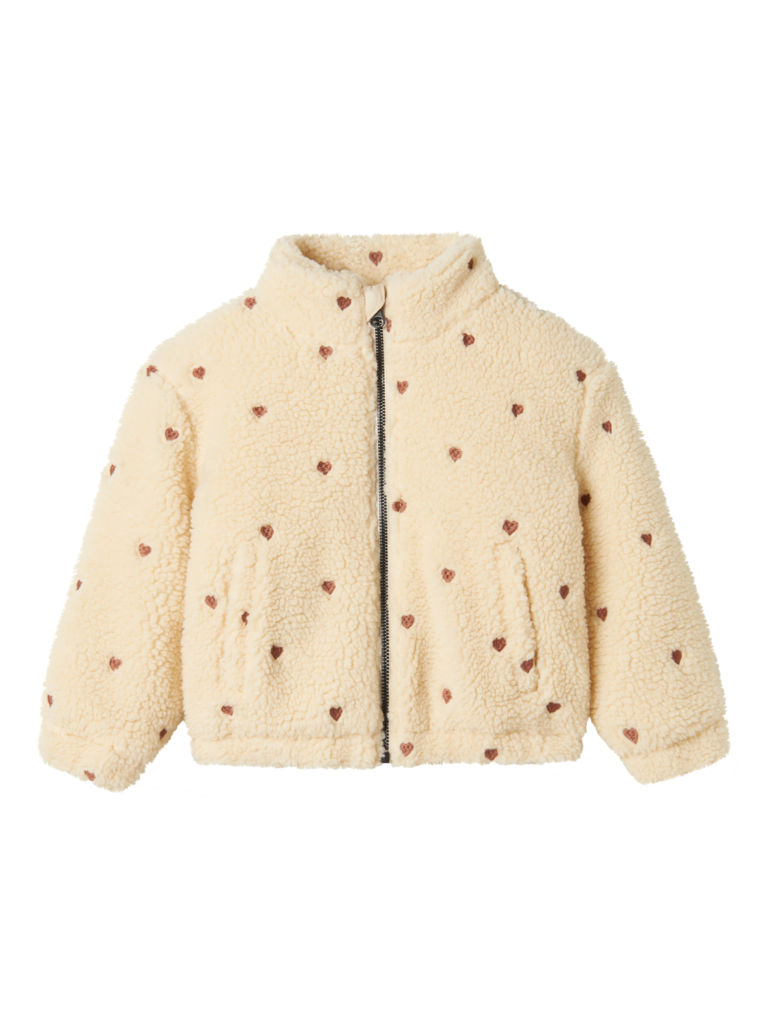 Lil' Atelier Lil atelier - Nalo hartjes teddy jacket