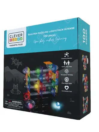 Cleverclixx Cleverclixx - Ball Run Dazzling Lights Pack Intense | 100 Stuks Cleverclixx Cleverclixx - Ball Run Dazzling Lights Pack Intense | 100 Stuks