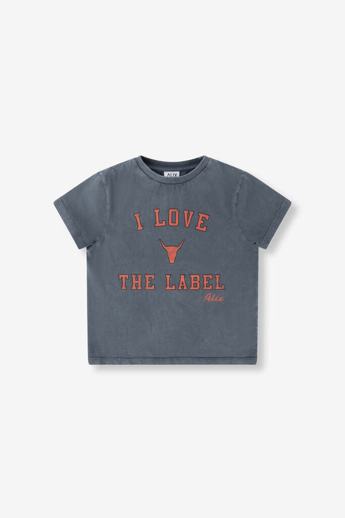 Alix the label Alix mini - kids knitted I love t-shirt