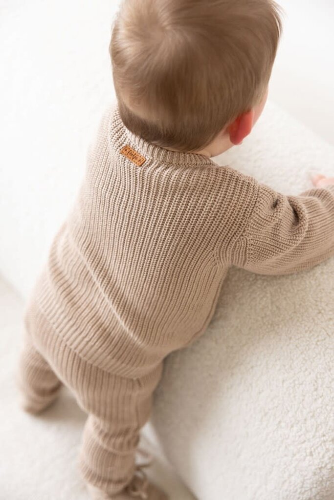 Feetje Feetje - Broek gebreid taupe