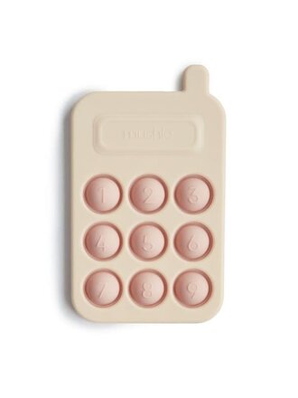 Mushie MUSHIE - PRESS-TOY CELLPHONE - BLUSH