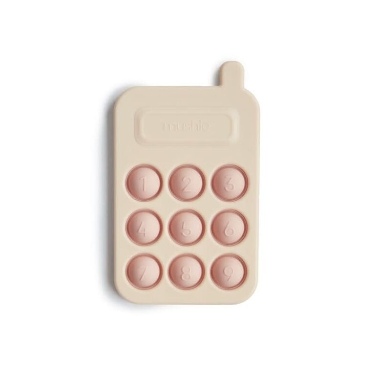 Mushie MUSHIE - PRESS-TOY CELLPHONE - BLUSH