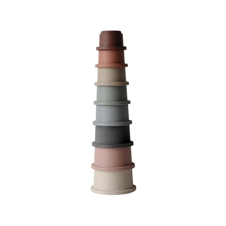 Mushie Mushie - stacking cups neutral