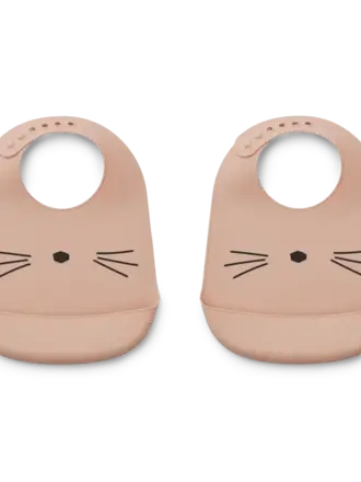 Liewood Liewood - TILDA SILICONE BIB 2-PACK Cat