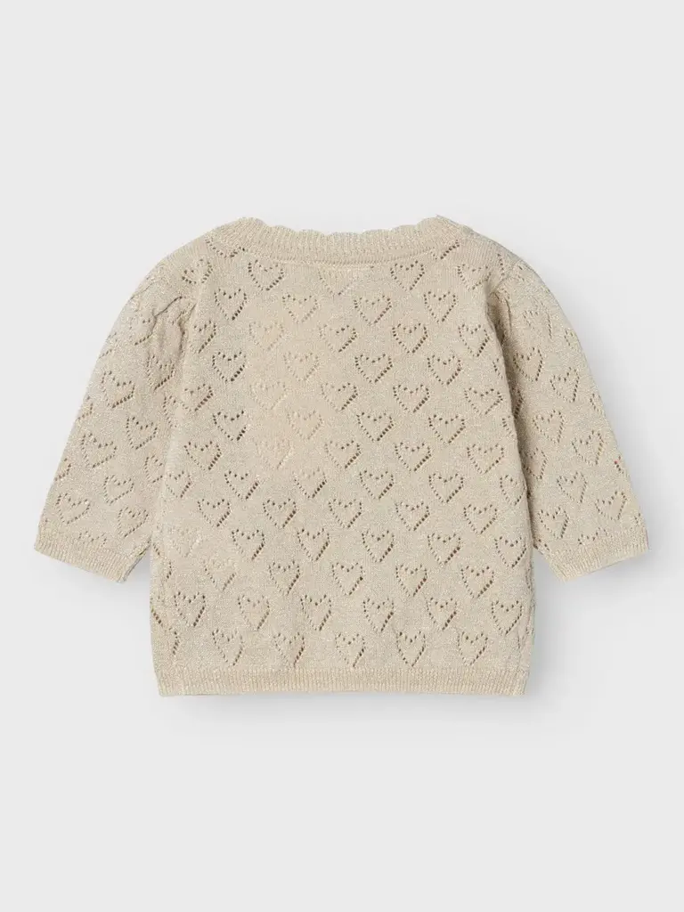Name It Name it - Glitter LS knit Almond