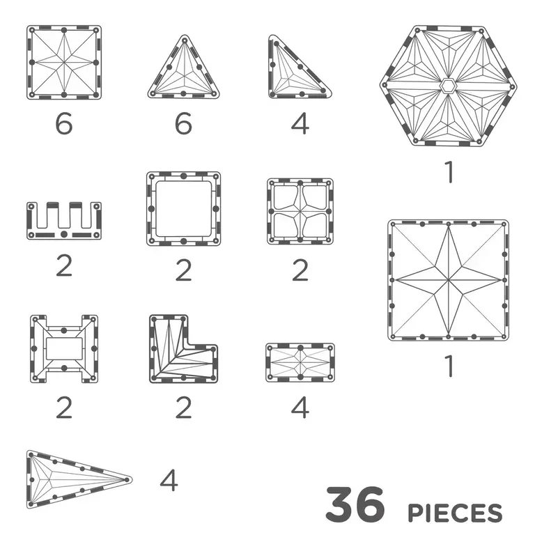Cleverclixx Cleverclixx - petite pastel pack 36 pieces