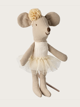 Maileg Maileg Ballerina mouse, Little sister - Off white Maileg Maileg Ballerina mouse, Little sister - Off white