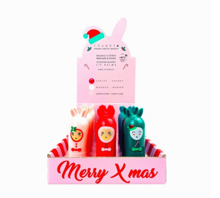 inuwet INUWET LIPPENBALSEM - KONIJNTJE XMAS CHERRY