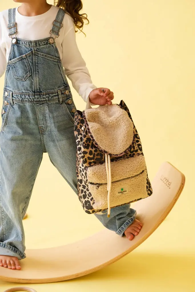 studio noos Studio Noos - Teddy leopard MIDI backpack