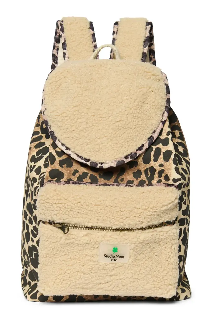 studio noos Studio Noos - Teddy leopard MIDI backpack