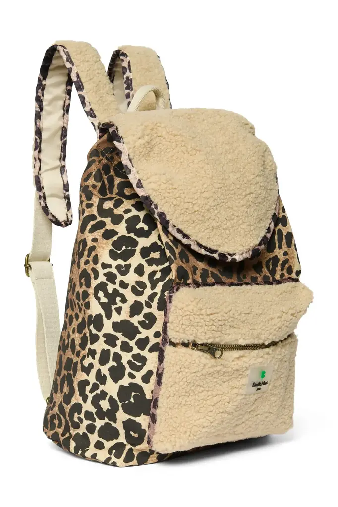 studio noos Studio Noos - Teddy leopard MIDI backpack