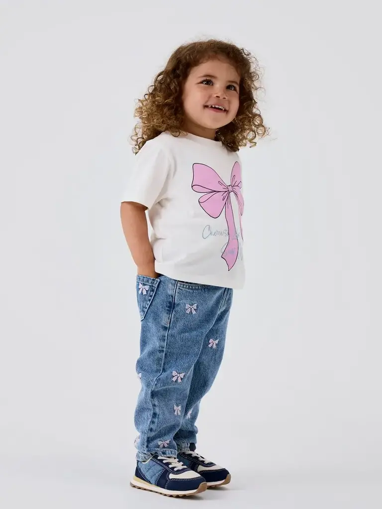 Name It Name it - Bella mom jeans Blue bow