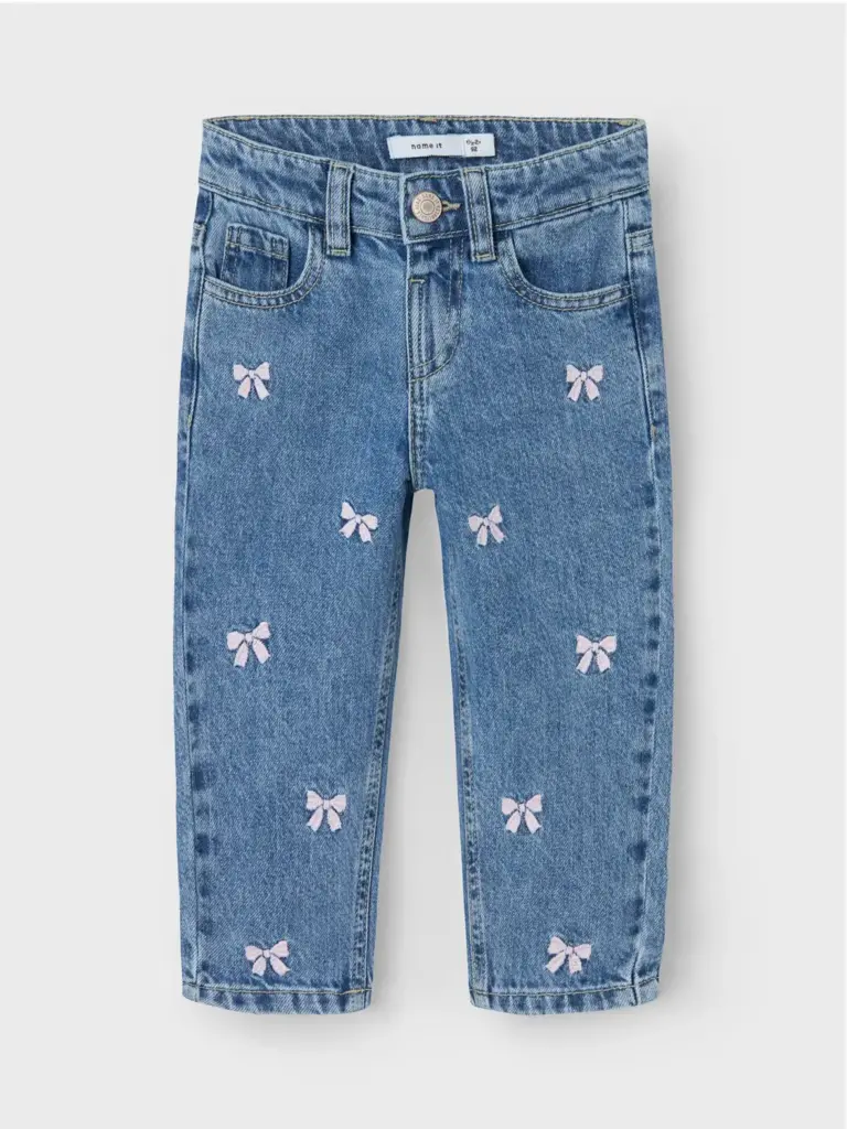 Name It Name it - Bella mom jeans Blue bow
