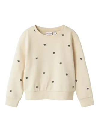 Name It Name it -  Valba Sweater Heart summer sand Name It Name it -  Valba Sweater Heart summer sand