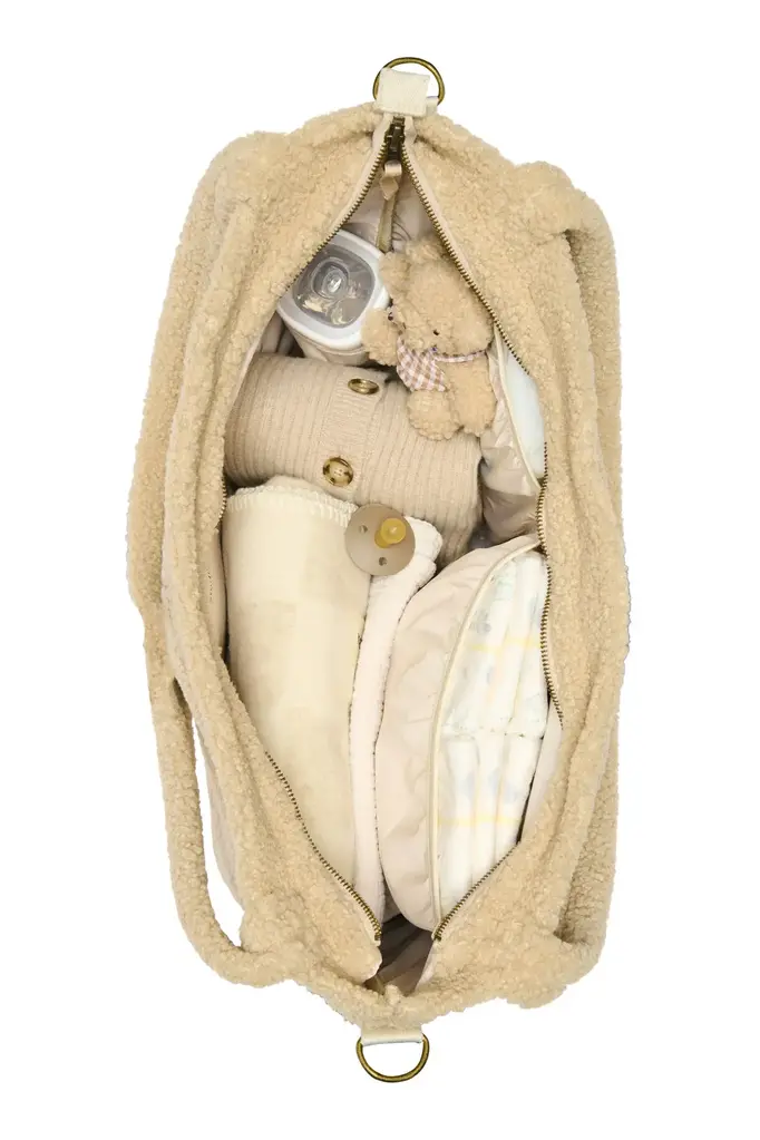 studio noos Studio Noos - ecru teddy diaper bag