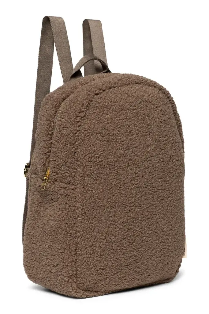 studio noos Studio Noos - Brown Teddy Midi Backpack