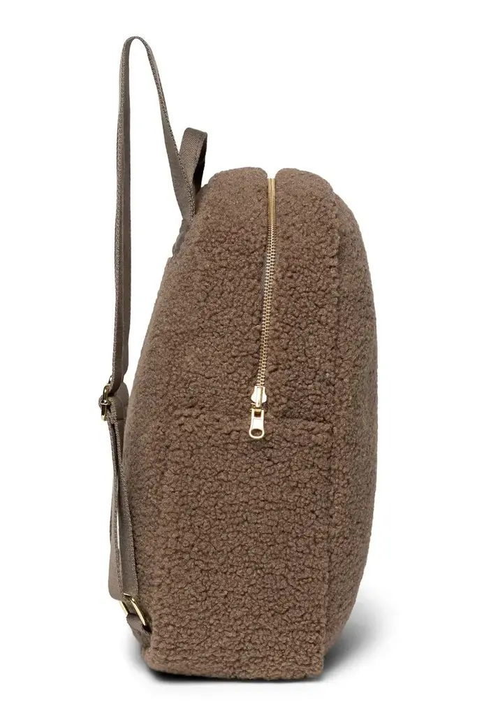 studio noos Studio Noos - Brown Teddy Midi Backpack