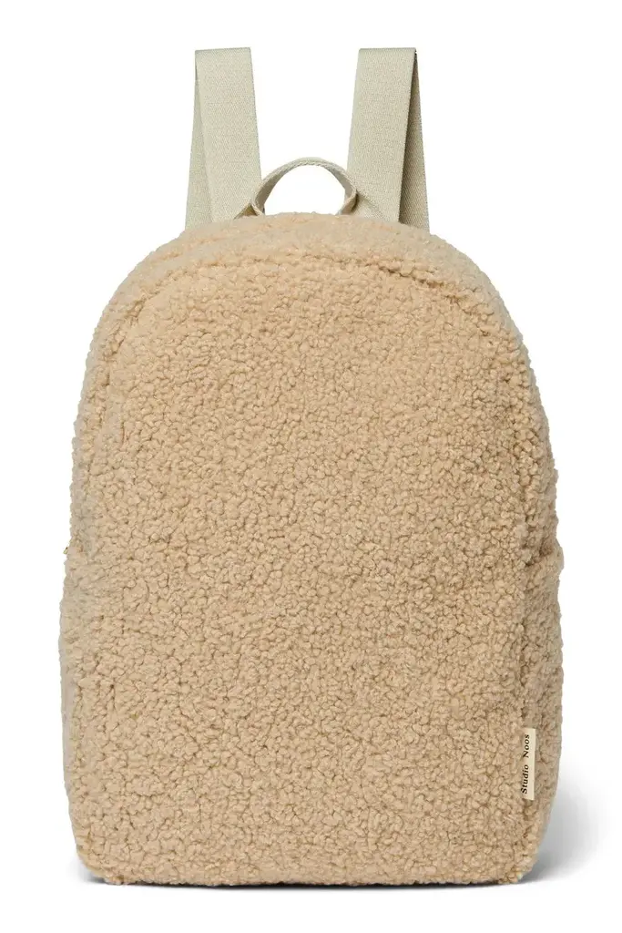 studio noos Studio Noos - Ecru Teddy Midi Backpack