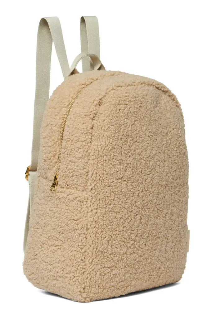 studio noos Studio Noos - Ecru Teddy Midi Backpack